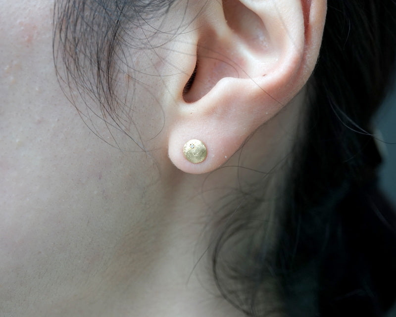 GICLAT / K18YG 月 Dia スタッド ピアス