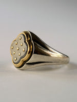 YES / Iron PLATE SIGNET RING_Round