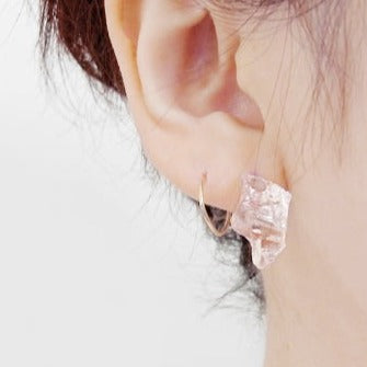 in her  Ice  earrings S
