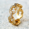 GIFTED / 5LINKED IMPLOSION CHAIN RING K18YGPD