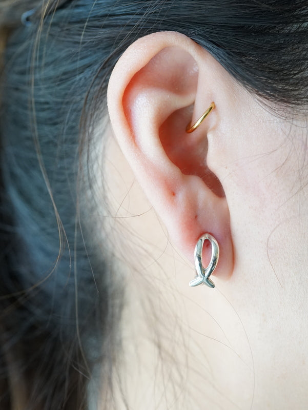 HAVITAS Fish symbol earrings SV