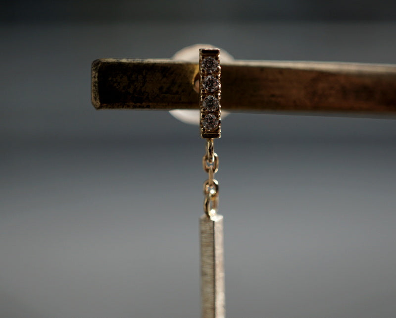 GICLAT / middle bar Diamond pierce