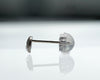 GICLAT / K18WG 月 Dia ピアス