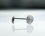 GICLAT / K18WG 月 Dia ピアス