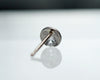 GICLAT / K18WG 月 Dia ピアス