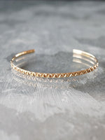 HAVITAS  triangle stud narrow bangle K10/K18コート