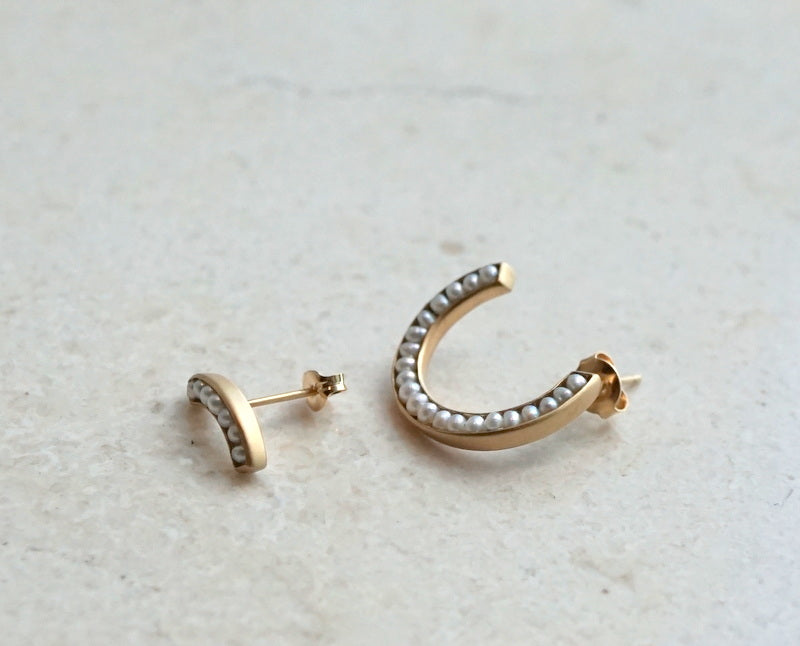 revie objects / ●pearl earrings 1/4 ピアス