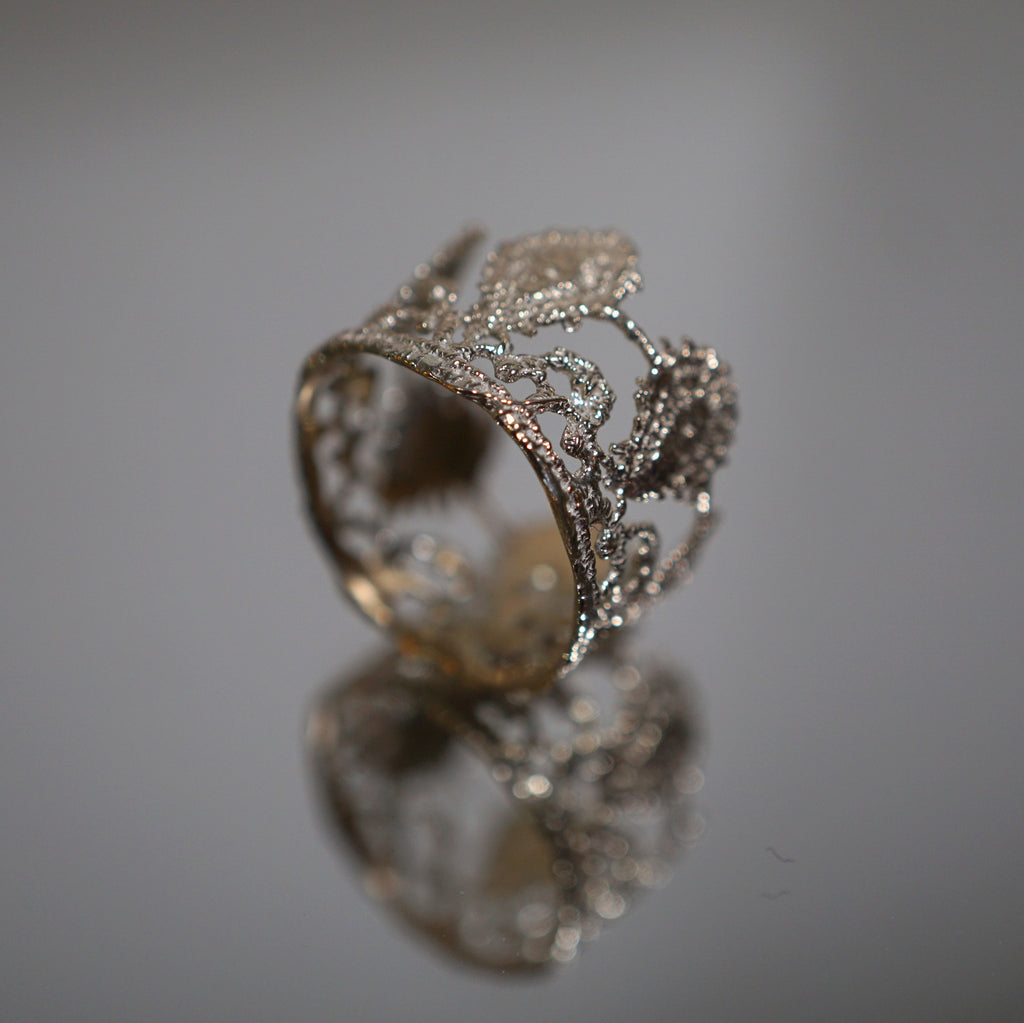 emme / K10 antique lace ring（oro5007）
