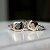 HAVITAS / Swivel ring melee stone diamond/emerald 5pcs K10YG/SV925