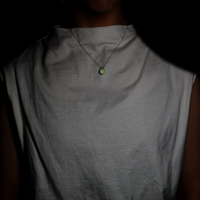 Uran Glass Necklace K18 YG