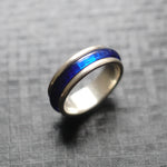 VINTAGE JEWELRY/  Blue enamel ring