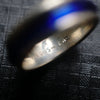 VINTAGE JEWELRY/  Blue enamel ring
