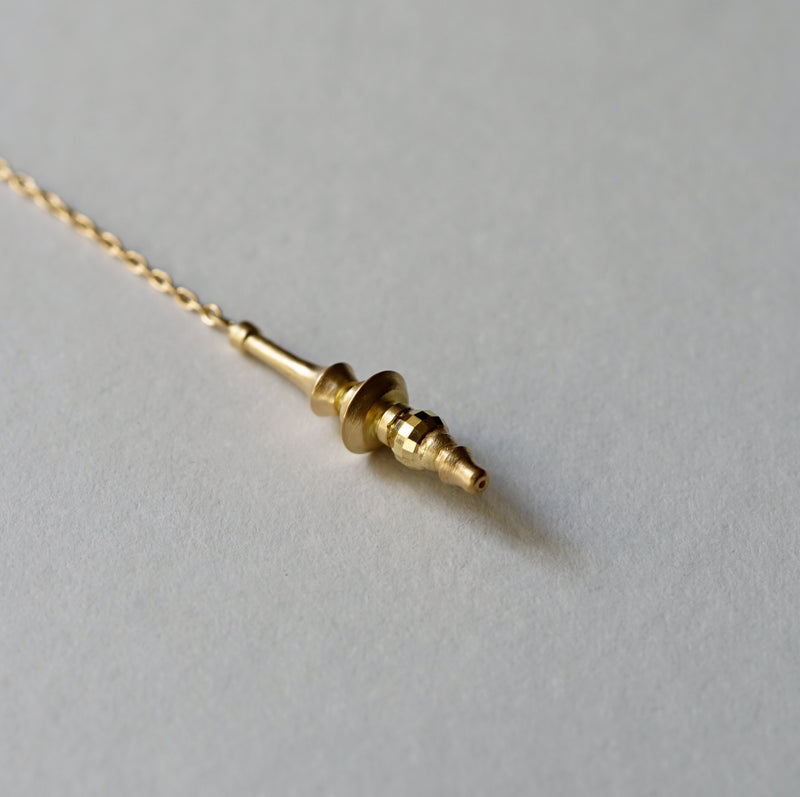 KANOE / SPINDLE PIERCED EARRINGS II (for one ear)
