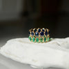 K18 blue sapphire eternity ring #13