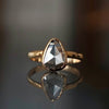 K18 slice Diamond 0.89ct ring/11号