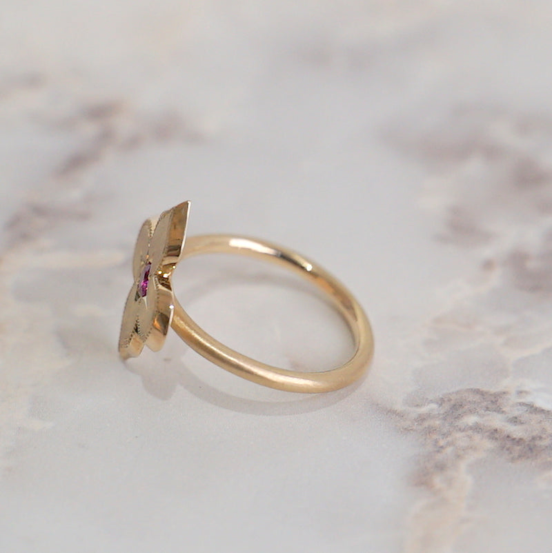 Kagann jewelry (カガンジュエリー) / Moroccan star ring ピンクサファイア K10