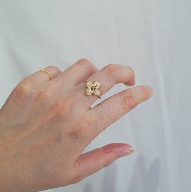 Kagann jewelry (カガンジュエリー) / Moroccan star ring ブラウンダイヤモンド K10