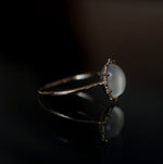 HAVITAS/ Granulation moon stone ring