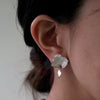 Fillyjonk Silva Moon Earrings 12 minutes White Bloom WH