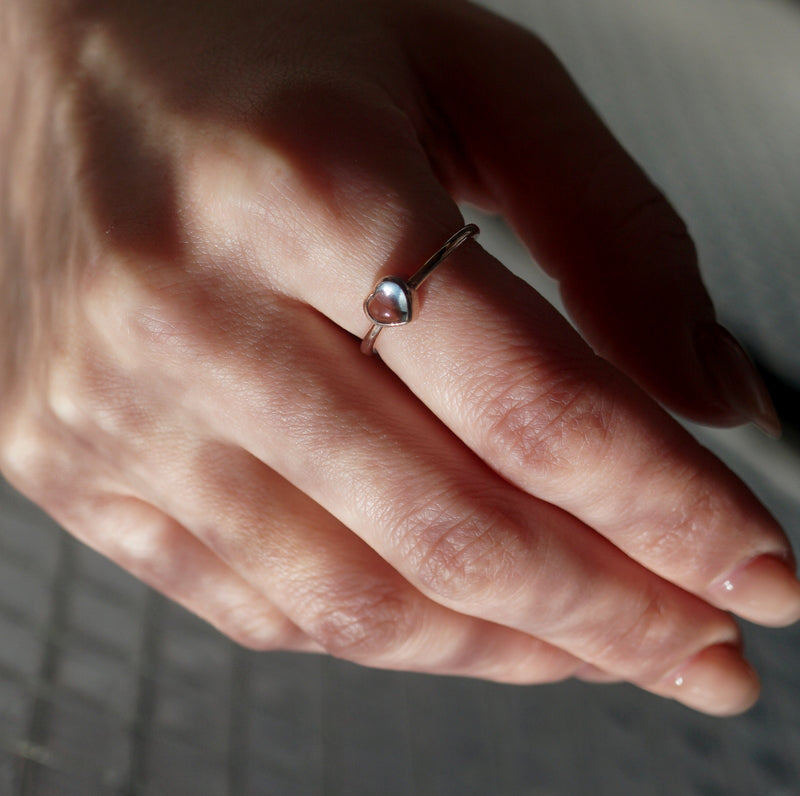 【期間限定掲載】hatsuyume /【受注生産】ring K10YG Heart-FKR スカイブルートパーズ（r-0y-htfk-sb）