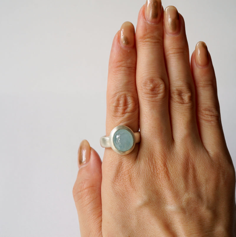 【期間限定-10/6】ODA / Milky Aquamarine ring 22-3-R