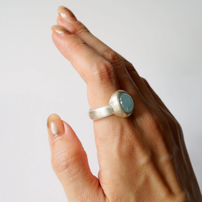 【期間限定-10/6】ODA / Milky Aquamarine ring 22-3-R