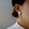 ODA / keshi freshwater pearl pierced earring until 9/25