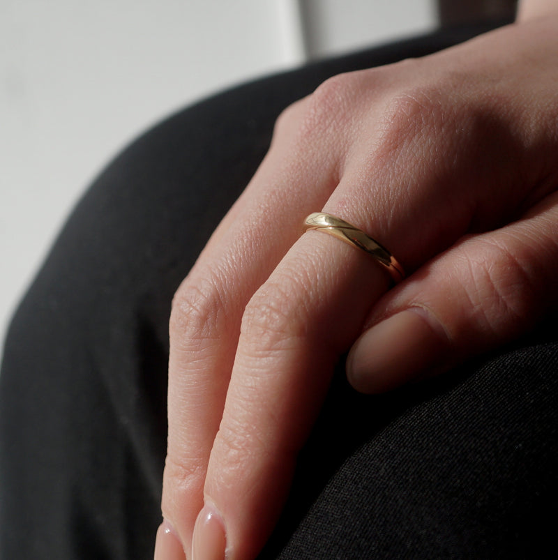 【期間限定掲載】hatsuyume / 【受注生産】ring K18 gimmel #12.5 (r-8y-gim)