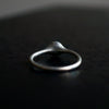 KURAISHI TAKAMICHI / Circular finger ring "First eye (forged / Narrow)"