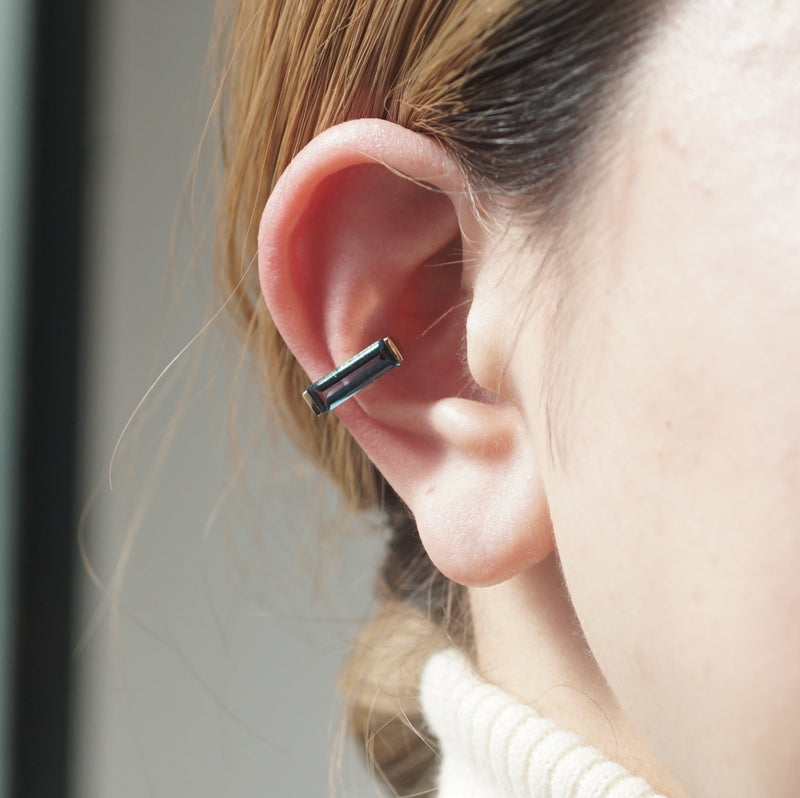 [Limited time only] Hatsuyume / Earcuff K10YG 1stone London Blue Topaz (c-0y-st-lobt)