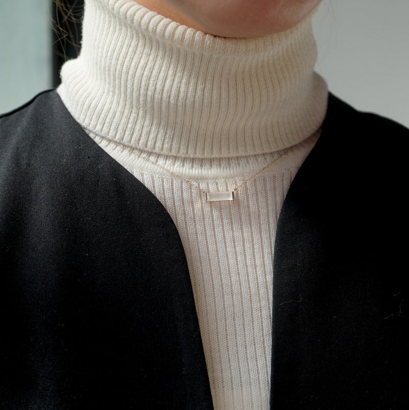 【期間限定掲載】hatsuyume / necklace K10YG A-type 艶消し水晶（n-0y-a-mtq）
