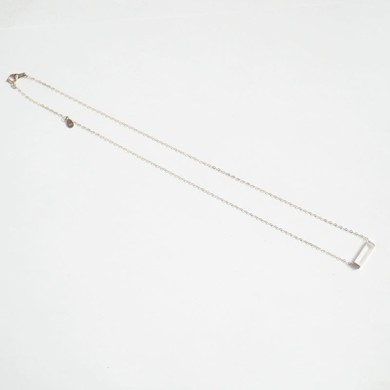 【期間限定掲載】hatsuyume / necklace K10YG A-type 艶消し水晶（n-0y-a-mtq）
