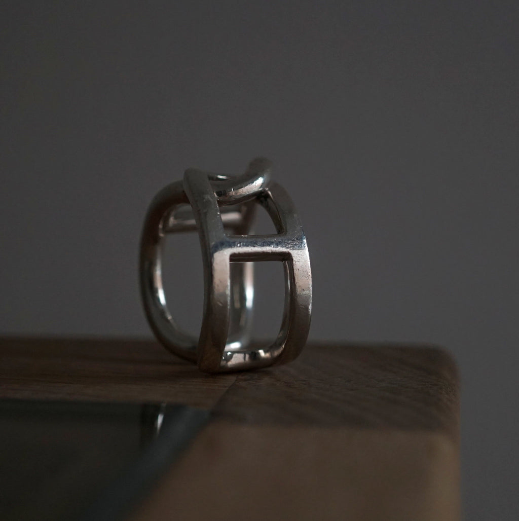 VINTAGE JEWELRY/  Hermès： Chain d' ancre ring