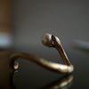 ELCAMI Snake Pearl Earrings Silver (EPS-117S)