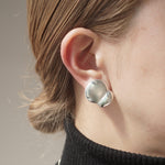 Chi / "Bubble and Dreams" Smooth Ball Earrings/Clip on earring  M