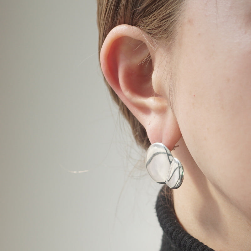 Chi / "Bubble and Dreams" Smooth Ball Earrings/Clip on earring  M