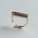 [Limited time only] Hatsuyume / earcuff K10YG 1stone Smoky Quartz (c-0y-st-smoq)