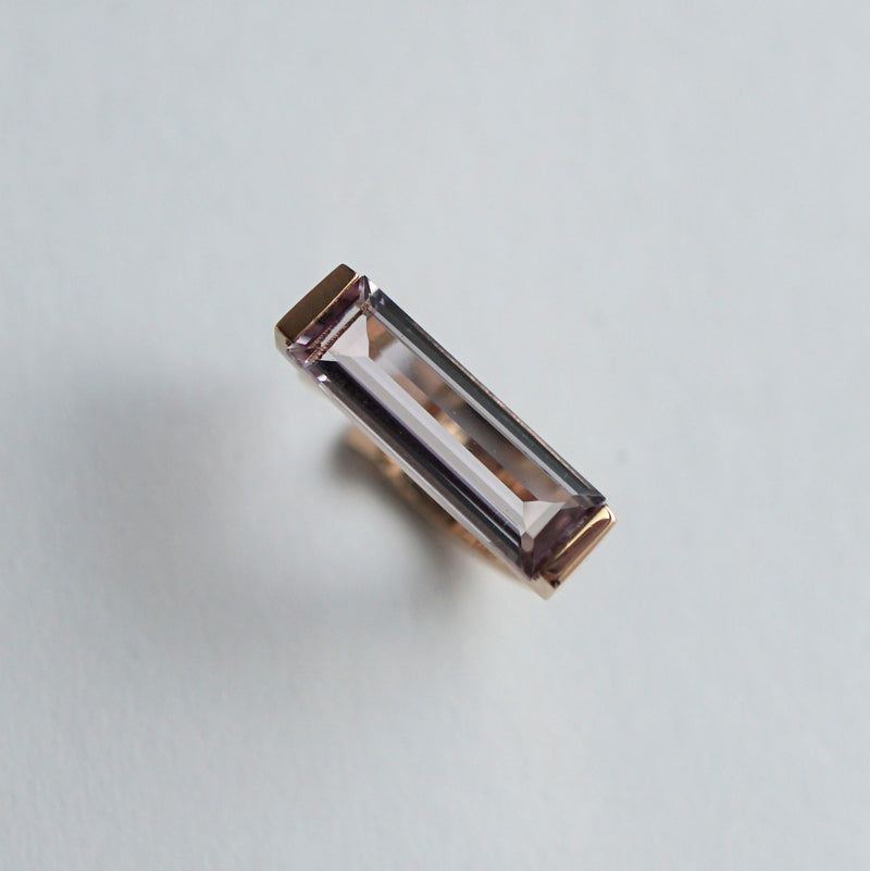 [Limited time only] Hatsuyume / earcuff K10YG 1stone pink amethyst (c-0y-st-amep)