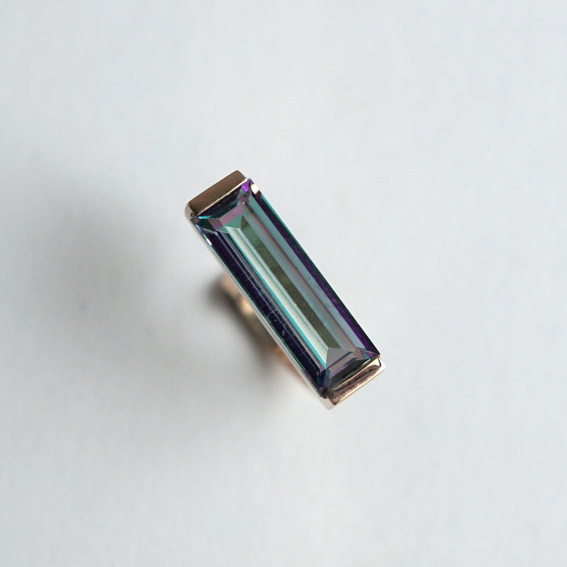 [Limited time only] Hatsuyume / earcuff K10YG 1stone MysticTopaz(c-0y-st-mysb)
