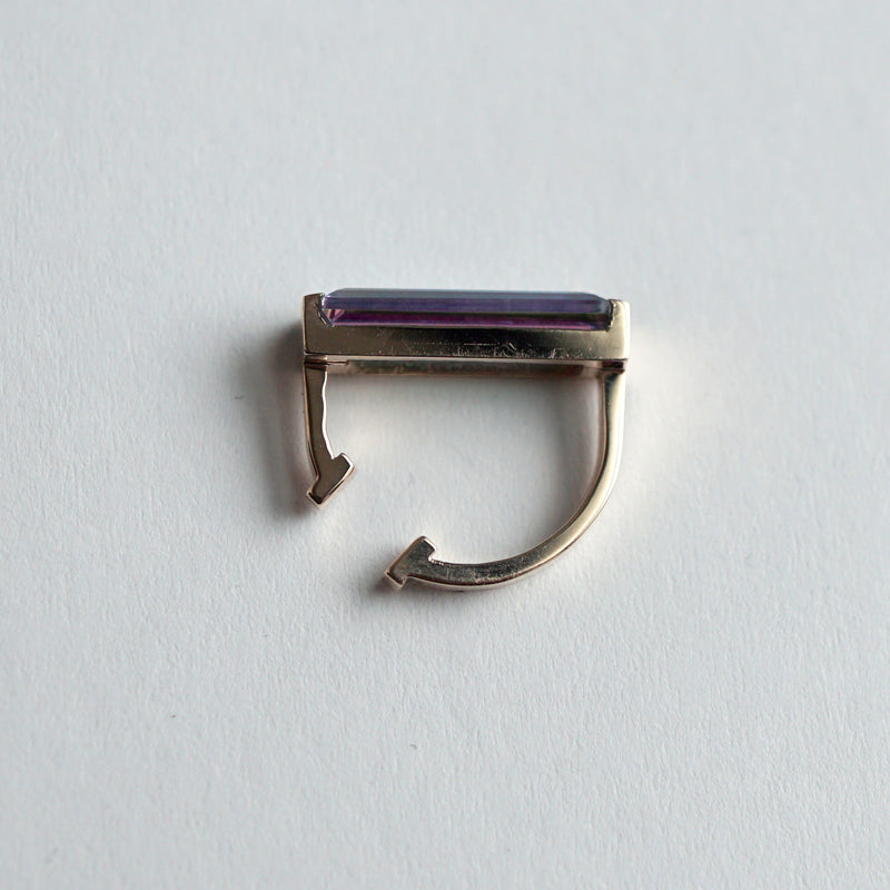 [Limited time only] Hatsuyume / earcuff K10YG 1stone MysticTopaz(c-0y-st-mysb)