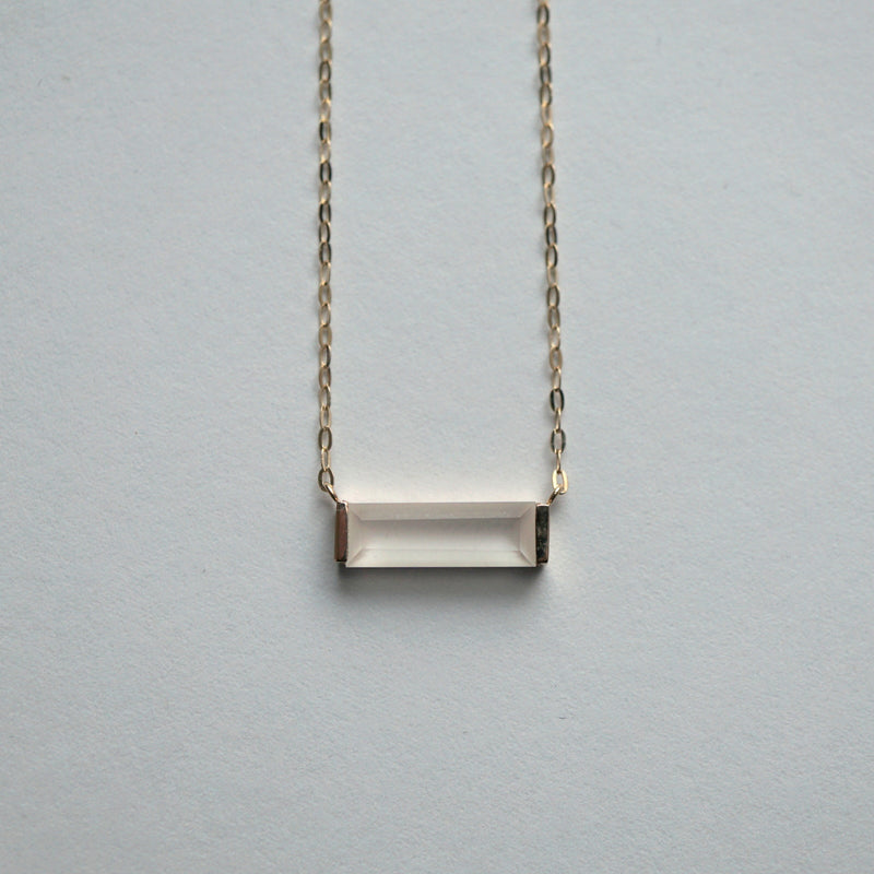 【期間限定掲載】hatsuyume / necklace K10YG A-type 艶消し水晶（n-0y-a-mtq）