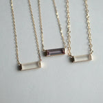 【期間限定掲載】hatsuyume / necklace K10YG A-type 艶消し水晶（n-0y-a-mtq）