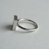 [Limited time only] hatsuyume / [custom-order 】ring SV square white mother-of-mouth shell (r-sv-squ-ws-r)