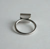 [Limited time only] hatsuyume / [custom-order 】ring SV square white mother-of-mouth shell (r-sv-squ-ws-r)