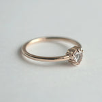 【期間限定掲載】hatsuyume /【受注生産】ring K10YG Heart-TMD ホワイトトパーズ（r-0y-httm-wt）