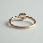【期間限定掲載】hatsuyume /【受注生産】ring K10YG Heart-TMD ホワイトトパーズ（r-0y-httm-wt）