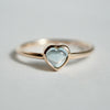 【期間限定掲載】hatsuyume /【受注生産】ring K10YG Heart-FKR スカイブルートパーズ（r-0y-htfk-sb）