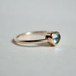 【期間限定掲載】hatsuyume /【受注生産】ring K10YG Heart-FKR スカイブルートパーズ（r-0y-htfk-sb）