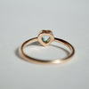 【期間限定掲載】hatsuyume /【受注生産】ring K10YG Heart-FKR スカイブルートパーズ（r-0y-htfk-sb）