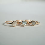 【期間限定掲載】hatsuyume /【受注生産】ring K10YG Heart-FKR スカイブルートパーズ（r-0y-htfk-sb）